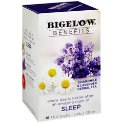 BIGELOW BENEFITS - Té Bigelow de Manzanilla y Lavanda Caja 18 Sobres