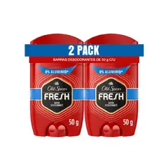 OLD SPICE - Desodorante en Barra Fresh Empaque 2 Und