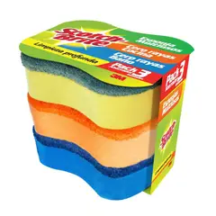 SCOTCH BRITE - Esponjas Surtidas Empaque 3 Und