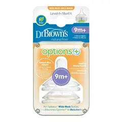 Dr Browns - Tetina de Silicona x2 Unidades