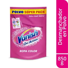 VANISH - Quitamanchas en Polvo Ropa Color Doypack 850 g