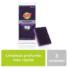SCOTCH BRITE - Esponja Limpieza Extrema Empaque 3 Und