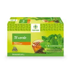 TOTTUS - Té verde con menta y sabor a miel 20 unidades