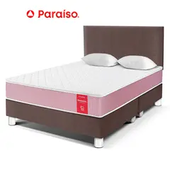 PARAISO - Dormitorio Medallón Queen Chocolate