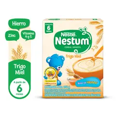 NESTUM - Cereal Infantil Trigo Miel Sin Azúcar 6m+ Caja 350 g