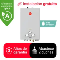 RHEEM - Terma a Gas 10 LT GLP