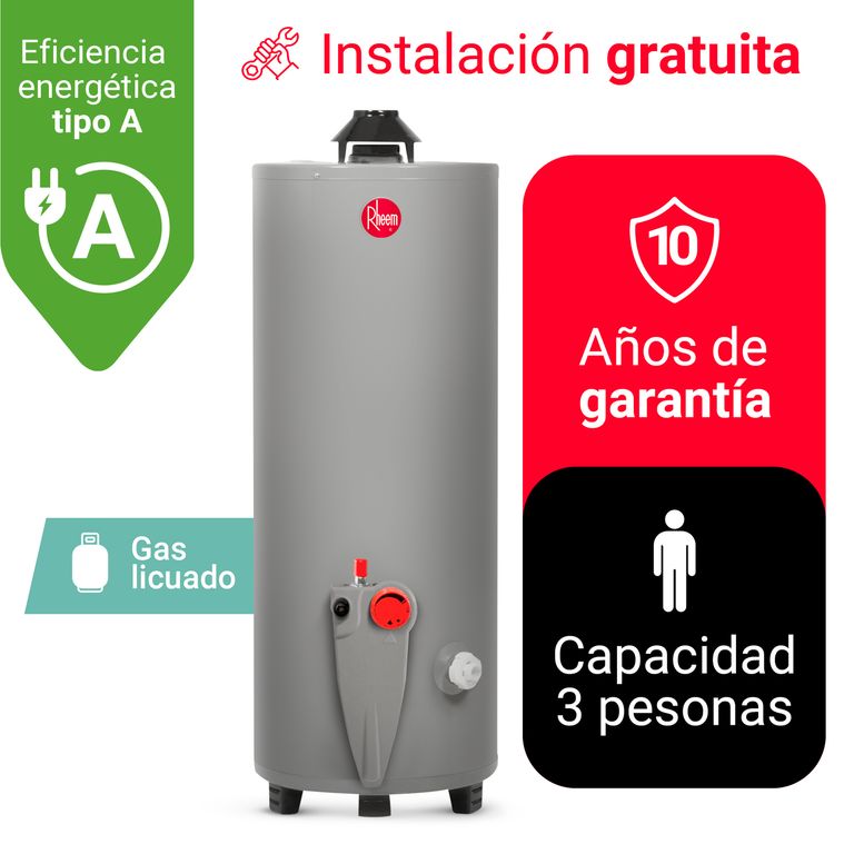 TERMOTANQUE 76L GLP
