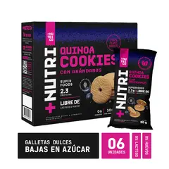 NUTRI CO - Galletas Quinua y Arándanos Caja 6 Und