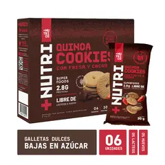 NUTRI CO - Galletas Quinua Fresa y Cacao Caja 6 Und