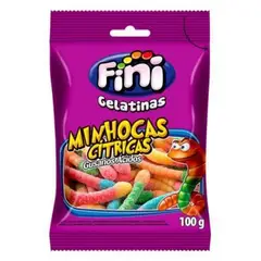 FINI - Gomitas Gusanos Ácidos Bolsa 100 g