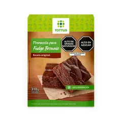TOTTUS - Premezcla Fudge Brownie Caja 310 g