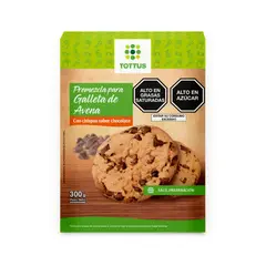 TOTTUS - Premezcla Galleta de Avena con Chispas Sabor Chocolate Caja 300 g
