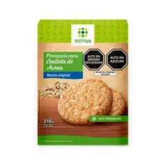TOTTUS - Premezcla Galletas de Avena Caja 310 g