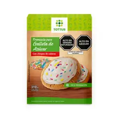 TOTTUS - Premezcla Galleta Azúcar con Grajeas de Color Caja 310 g