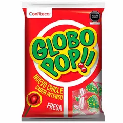GLOBO POP - Chupetin Renovado Fresa Bolsa 432 g