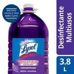 LYSOL - Desinfectante Antibacterial para Pisos Lavanda Botella 3.785 L