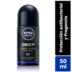 NIVEA - Desodorante Roll On Men Deep Dark Wood Envase 50 mL