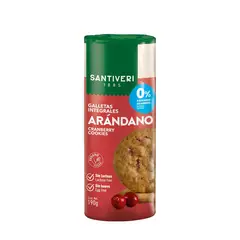 SANTIVERI - Galletas Arándanos 0 % Azúcar Empaque 190 g