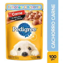 PEDIGREE - Alimento Húmedo Cachorros Carne Doypack 100 g