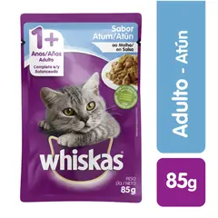 WHISKAS - Pouch para gatos sabor atún de 85 g