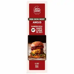 BON BEEF - Hamburguesa Mini de Carne Angus Empaque 8 Und