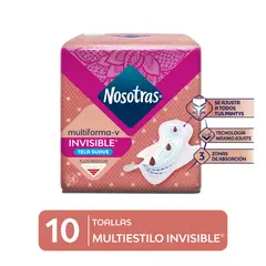 NOSOTRAS - Toallas Higiénicas Multiestilo Invisible Empaque 10 Und