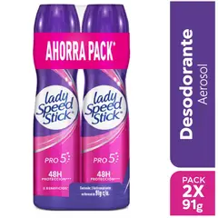 LADY SPEED STICK - Antitranspirante en Spray Pro 5 Empaque 2 Und