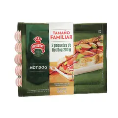BRAEDT - Hot Dog Tamaño Familiar Empaque 600 g