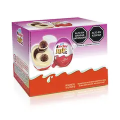 KINDER JOY - Huevito Chocolate Rosa Caja 2 Und