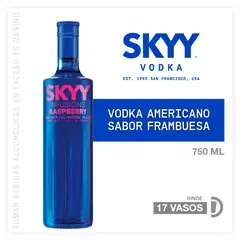 SKYY - Vodka Raspberry Botella 750 mL