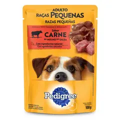 PEDIGREE - Alimento Húmedo Perros Adultos Pequeños Carne Doypack 100 g