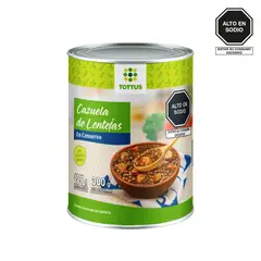 TOTTUS - Cazuela de Lentejas Lata 425 g