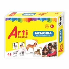 ARTI CREATIVO - Juego De Asociación Y Memoria 48 Piezas