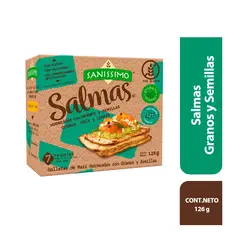 SANISSIMO - Snacks Salmas Granos y Semillas Caja 7 Und