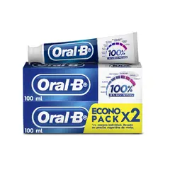 ORAL B - Crema Dental 100% Menta Caja 2 Und