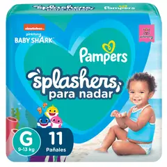 PAMPERS - Pañales para Piscina Splasher Talla G Empaque 11 Und