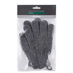 TOTTUS - Guantes de Baño Exfoliante Gris