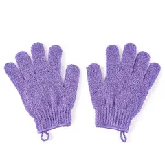 TOTTUS - Guantes de Baño Exfoliante Lila