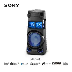 SONY - Equipo de Sonido MHC-V43D Bluetooth HDMI, DVD y Karaoke