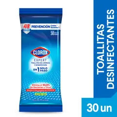 CLOROX - Toallitas Desinfectantes Expert Empaque 30 Und