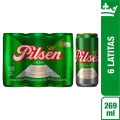 PILSEN CALLAO - Cerveza Six Pack Lata 269 mL