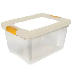 DURAPLAST - Caja Broadway Grande N1 Con Tapa 35 L