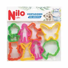 ARTI CREATIVO - Cortadores Plastilina Nilo Jardín Empaque 8 Und
