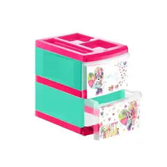 REYPLAST - Organizador Praktico Decorado X 2 Niveles Disney Minnie