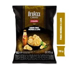 INKA CHIPS - Papas Onduladas Finas Hierbas Bolsa 115 g