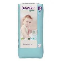 BAMBO NATURE - Pañales Talla 3 M Empaque 40 Und