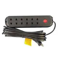 HALUX - EXTENSION 5M 6TOMAS NEGRO