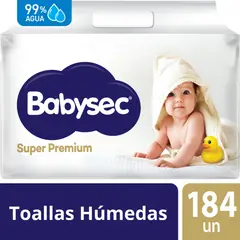 BABYSEC - Toallitas Húmedas Súper Premium Empaque 184 Und