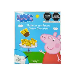 PEPPA PIG - Galletas con Relleno de Chocolate Empaque 160 g