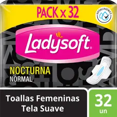 LADYSOFT - Toalla Higiénica Nocturna Empaque 32 Und